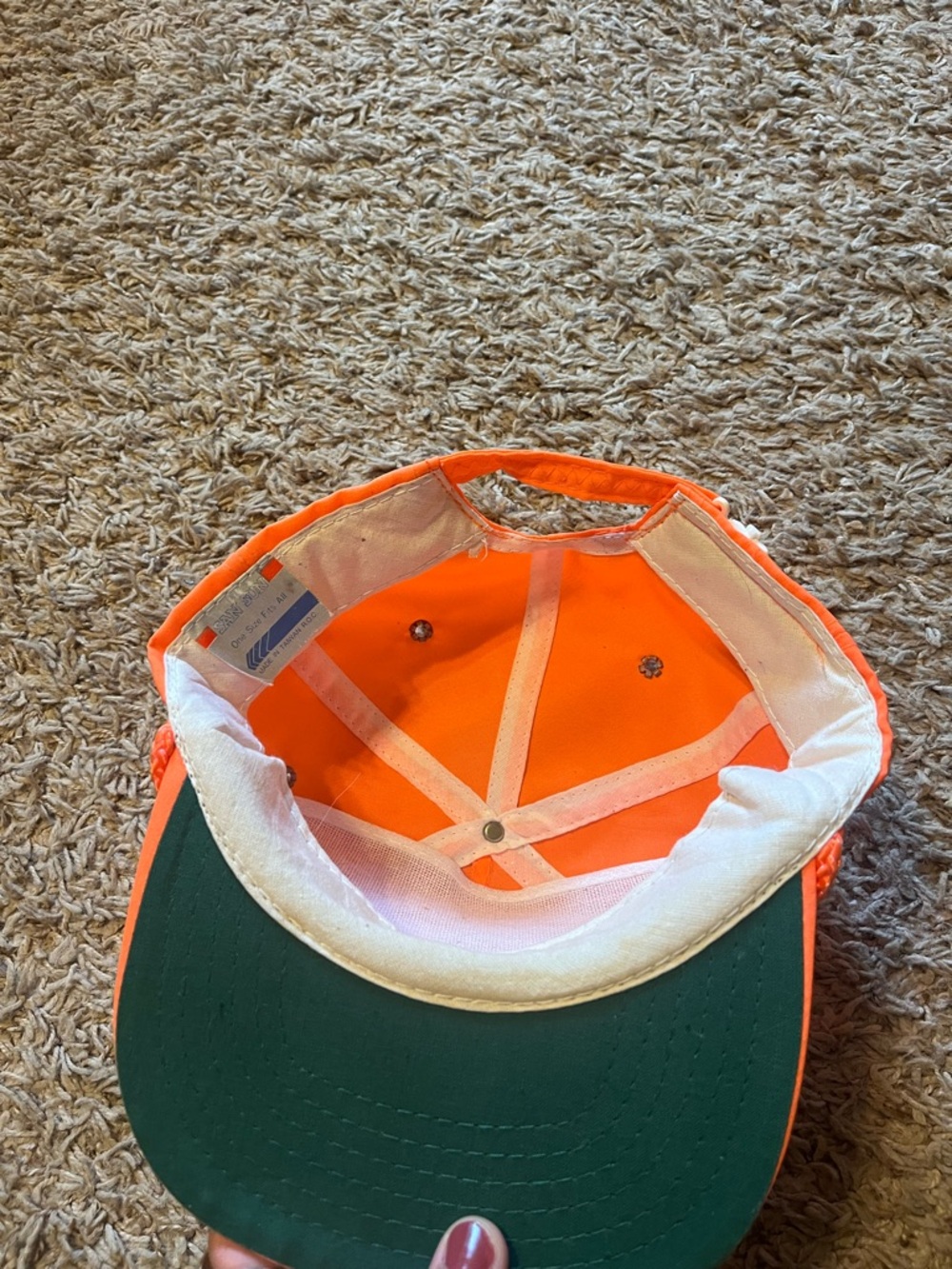 Bright Orange "Search + Rescue" Rope-Trim Cap - Picture 2 of 4